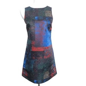 Alice + Olivia Clyde Patchwork Print Dress